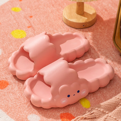 Kawaii Cloud Slide Sandals in Pink