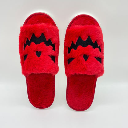 Kawaii Red Halloween Pumpkin Slippers