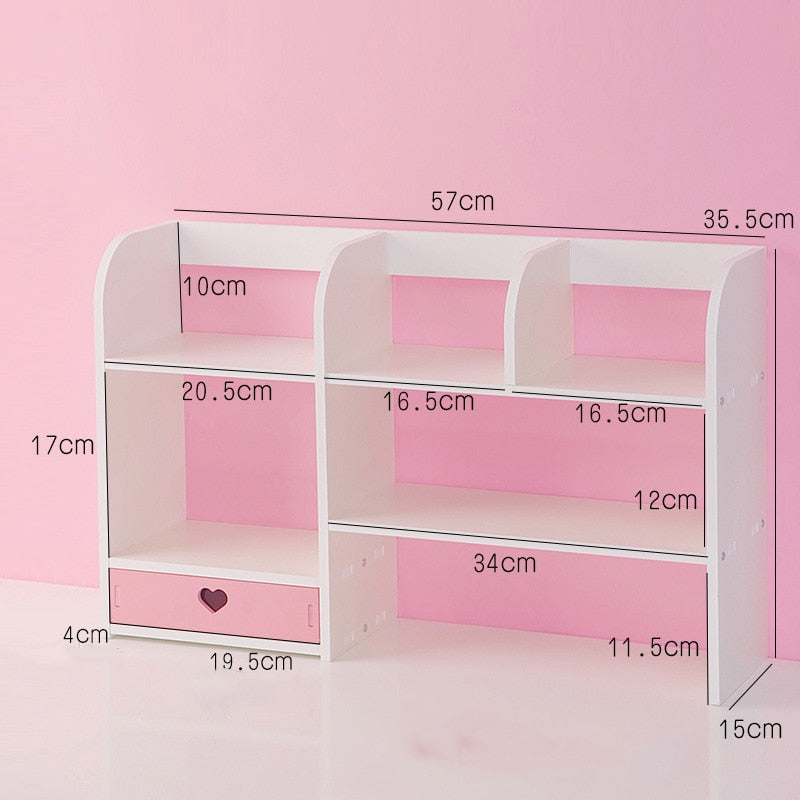 Kawaii Desktop Multilayer Shelf Organizer Dimensions