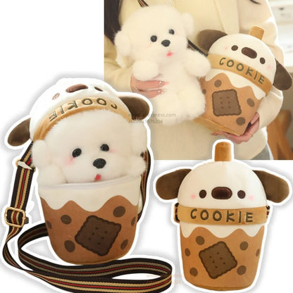 Surprise Puppy Drink Plushie Bag