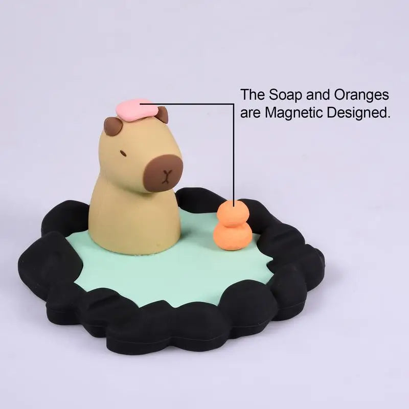 Cute Capybara Bath Phone Stand