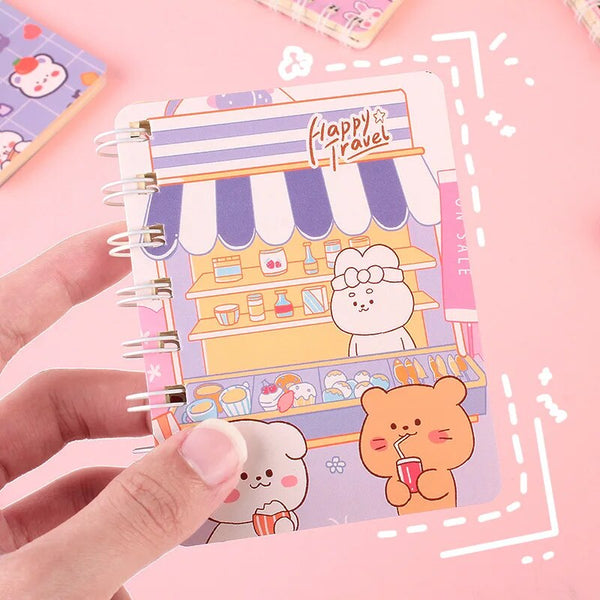 Kawaii Animal A5 Spiral Notebooks