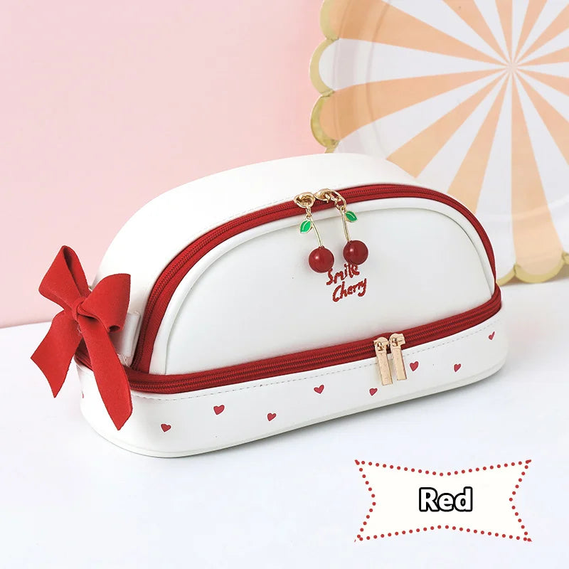 Double Compartment Pencil Bag