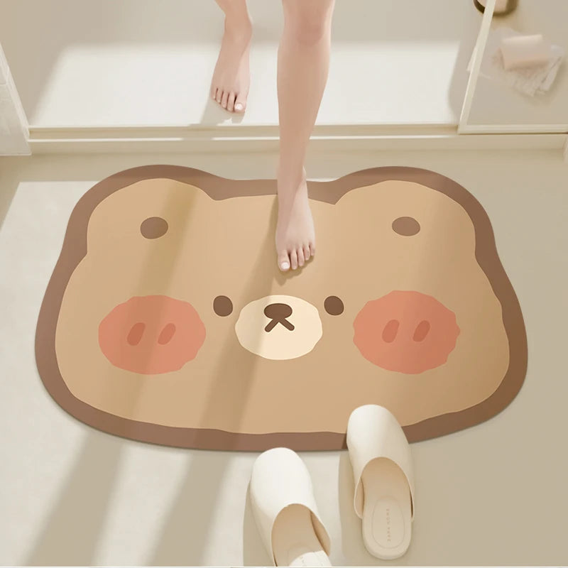 Kawaii Animal Bathroom Floor Mats
