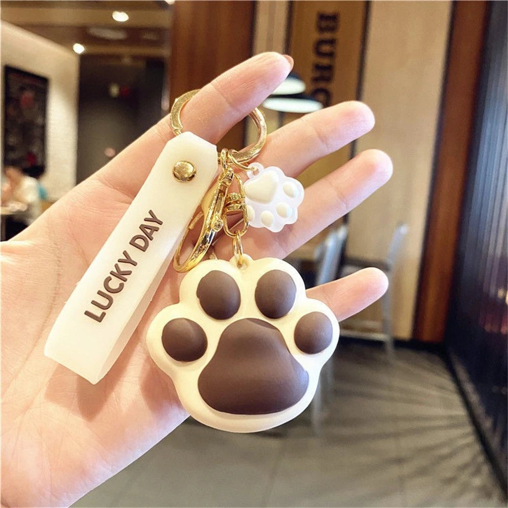 Lucky Day Cat Paw Keychain