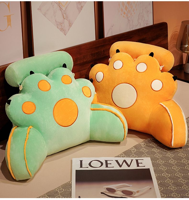 Kawaii Soft Cat Paw Reading Pillows