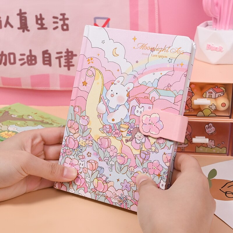 Kawaii Bunny Pink Journal