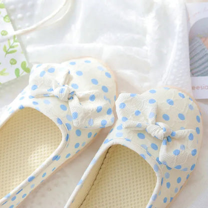 Lovely Polka Dot Slipper Shoes