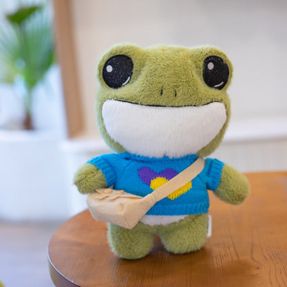 Kawaii Adventure Frog Plushie