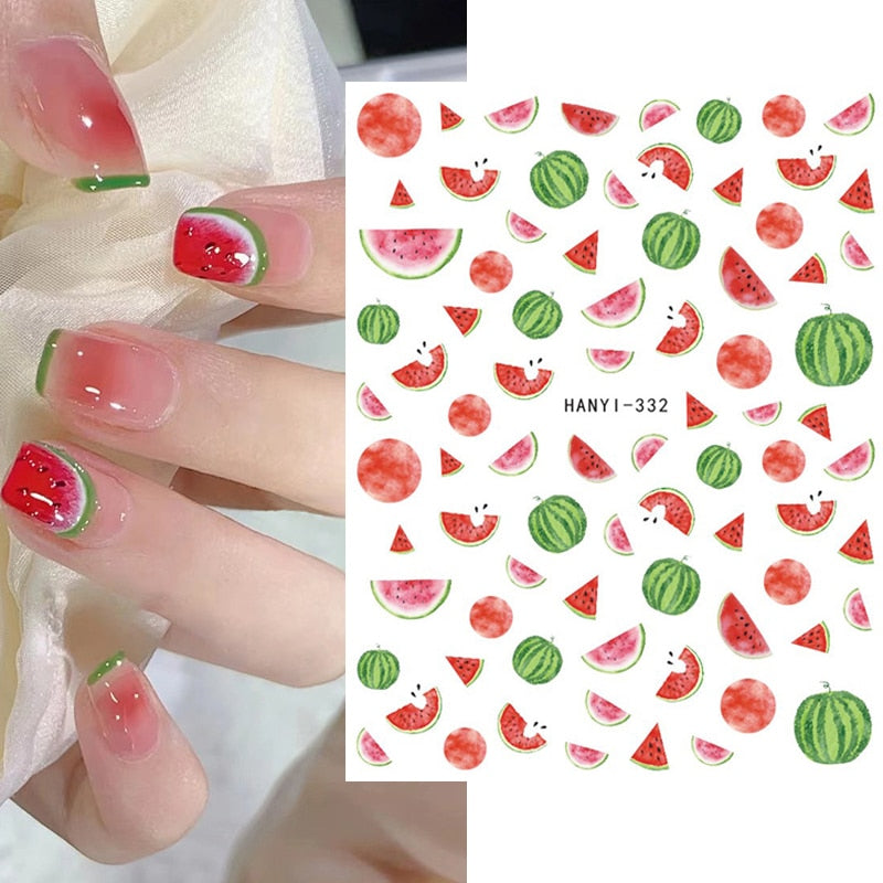 Kawaii Nail Art Fruit Decals