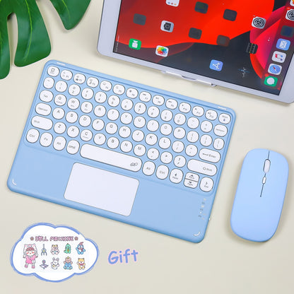Kawaii Pastel Blue Wireless iPad Keyboard & Mouse