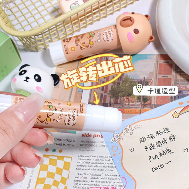 Cute Capybara Glue Stick