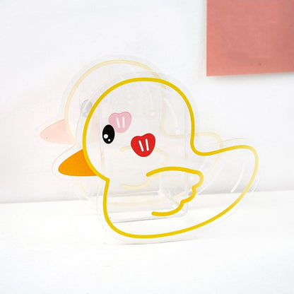 Kawaii Acrylic Duck Pen Holder