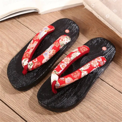 Japanese Geta Flat Bottom Sandals