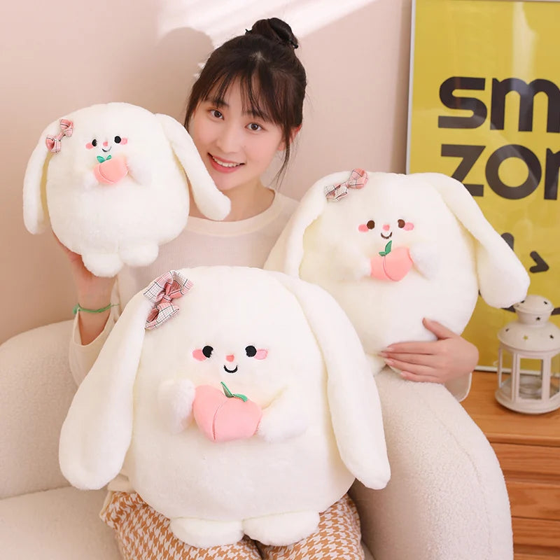 Kawaii Peach Bunny Stuffed Animals