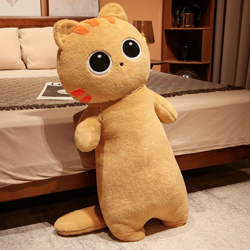 Kawaii Orange Cat Plush Body Pillow