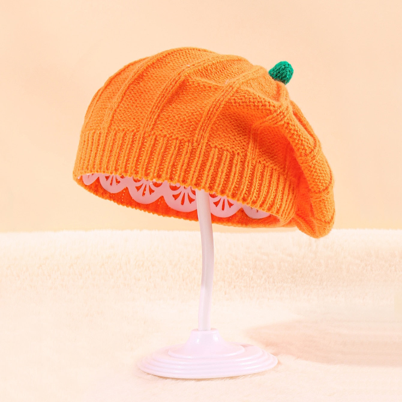 Kawaii Pumpkin Beret Hat