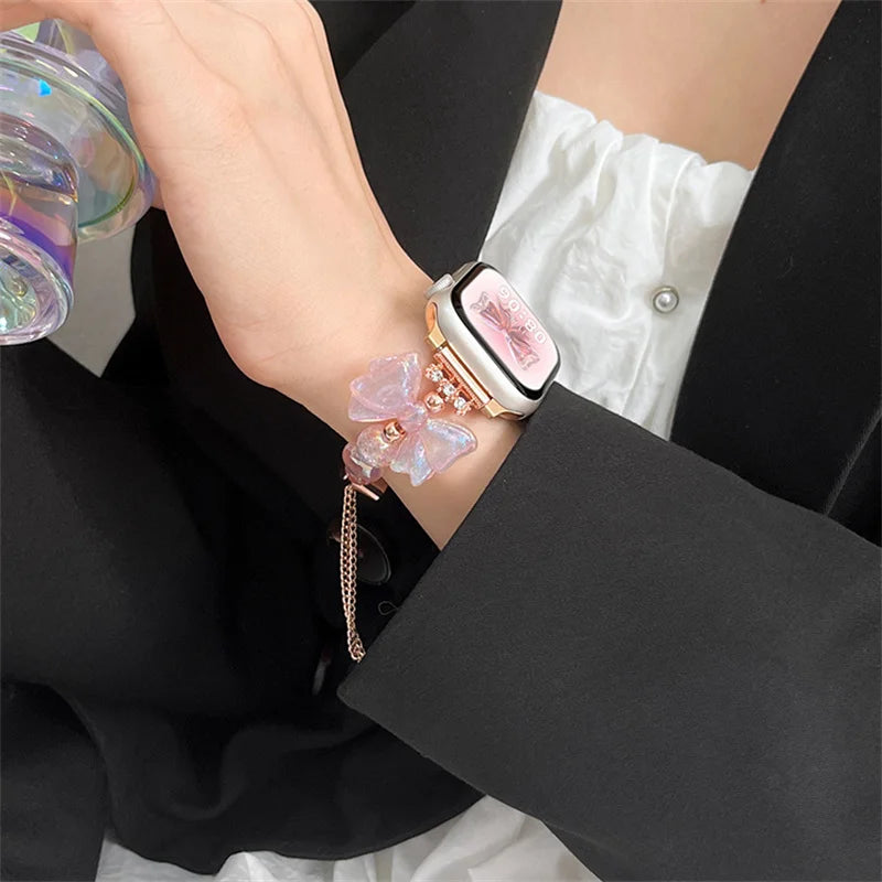 Pink Bowknot Apple Watch Band