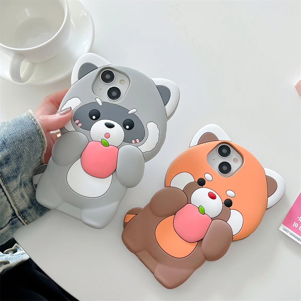 Kawaii Red Panda & Raccoon iPhone Cases Kore Kawaii Kawaii Red Panda & Raccoon iPhone Cases Kore Kawaii