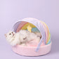 Pastel Rainbow Cat Bed