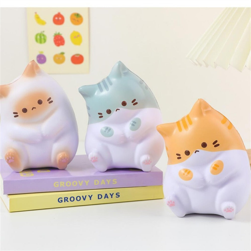 Kawaii Curious Cats Squish Toys