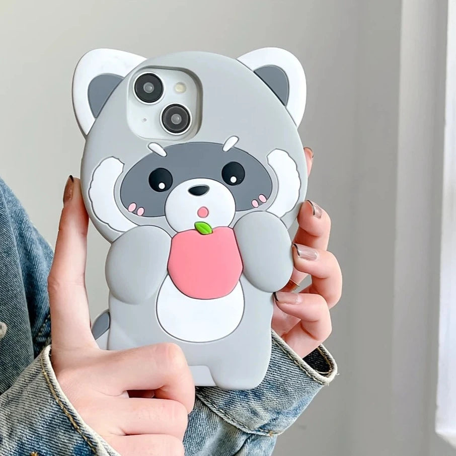 panda phone case Kawaii Red Panda & Raccoon iPhone Cases – Kore Kawaii