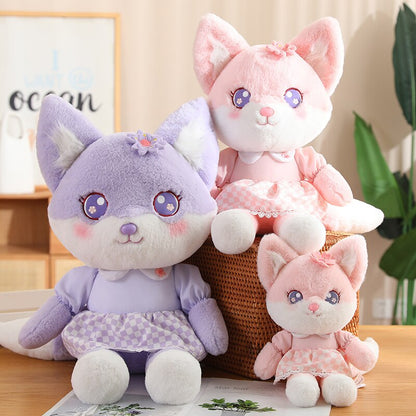 Kawaii Cherry Blossom Fox Plushies