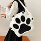 Kawaii Plush Paw Backpack