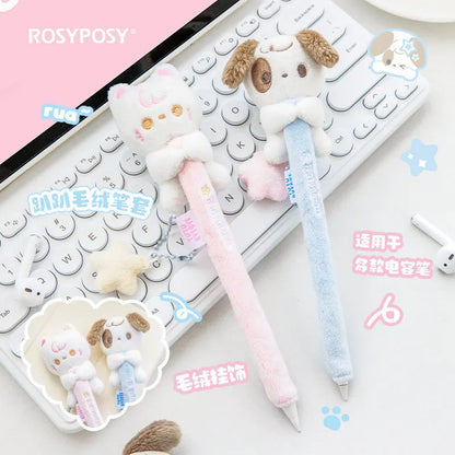 Kawaii Plush Apple Pen Cover