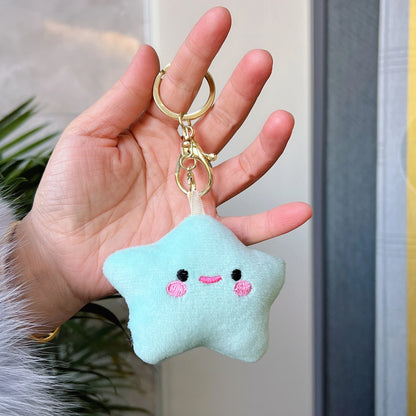 Kawaii Star Plushie Pendant Keychains