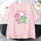 Kawaii Strawberry Mushroom Frog T-Shirt in Pink