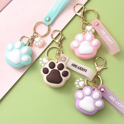 Lucky Day Cat Paw Keychains