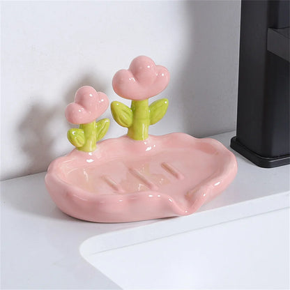 Cute Flowers Soap Dish