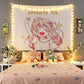 Kawaii Girl Wall Tapestry