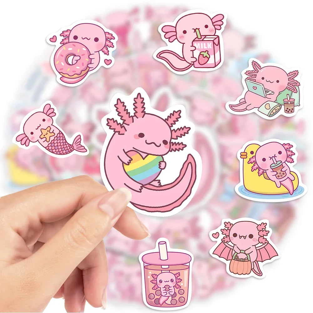 Kawaii Axolotl Sticker Pack