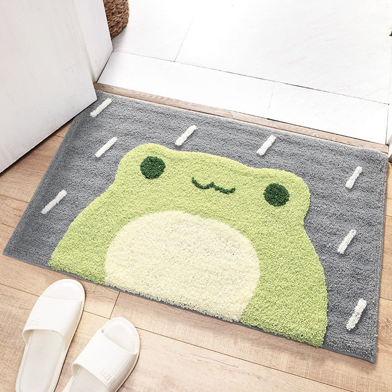Kawaii Frog Absorbent Bathroom Doormat