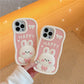 Kawaii Happy Bunny iPhone Case