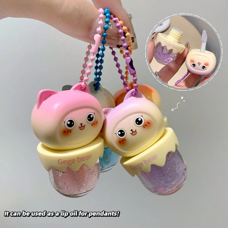 Gege Bear Cat Ice Cream Lip Oil – Kore Kawaii