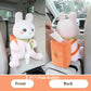 Plush Animal Car Tissue Box & Garbage Can