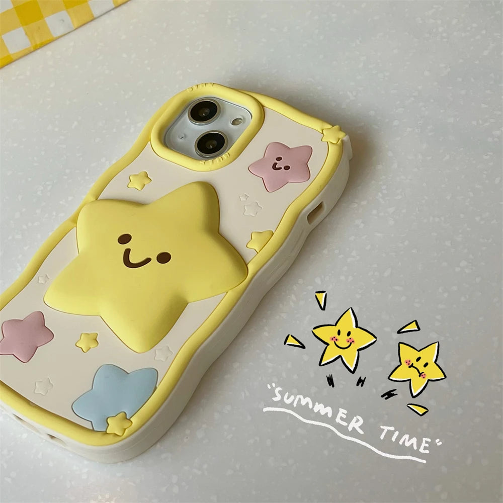 Kawaii Happy Star iPhone Case