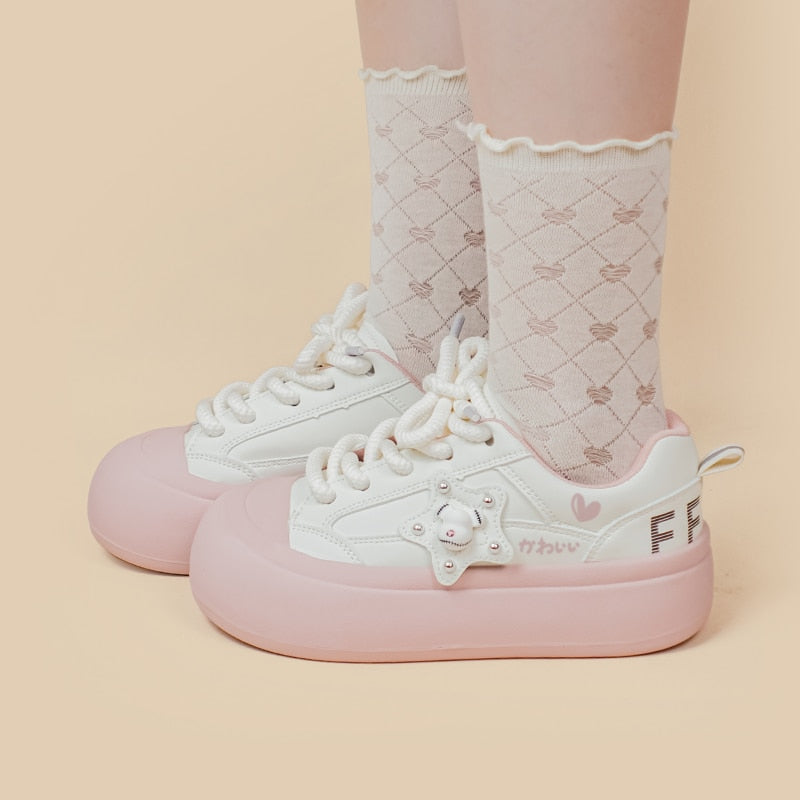 Kawaii Star Bear Chunky Sneakers