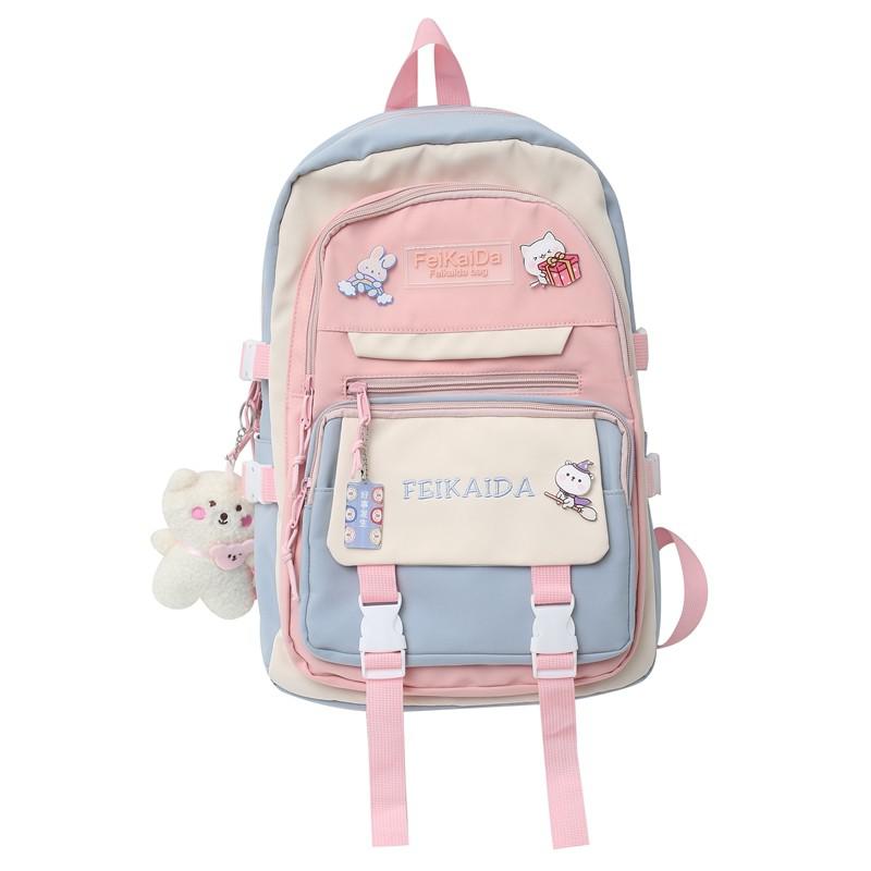 Kawaii Pastel Waterproof Backpack