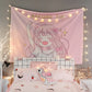 Kawaii Girl Wall Tapestry