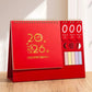 Red 2026 Desktop Calendar With Sticky Notes