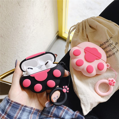 Kawaii Cat Paw Airpods Cases