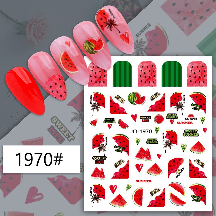 Kawaii Nail Art Fruit Decals