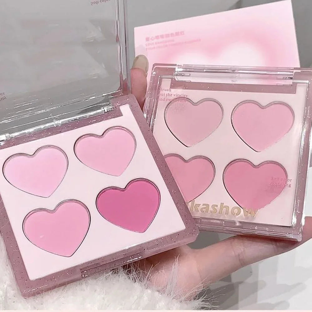 KAKASHOW Four-Color Heart Blush Palette