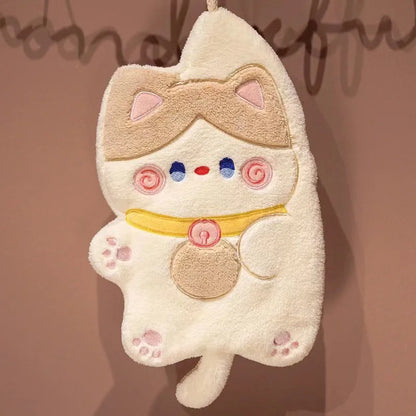 Cute Cat Hand Towels