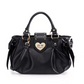 Kawaii Sweet Heart Lock Bag black