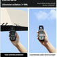 Umbrella with UV protection measurement device showing effectiveness against ultraviolet radiation.